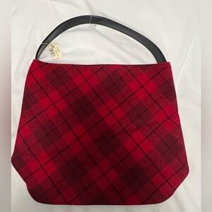 VTG 90s Black & Red plaid Bath and Body works bag - NWT